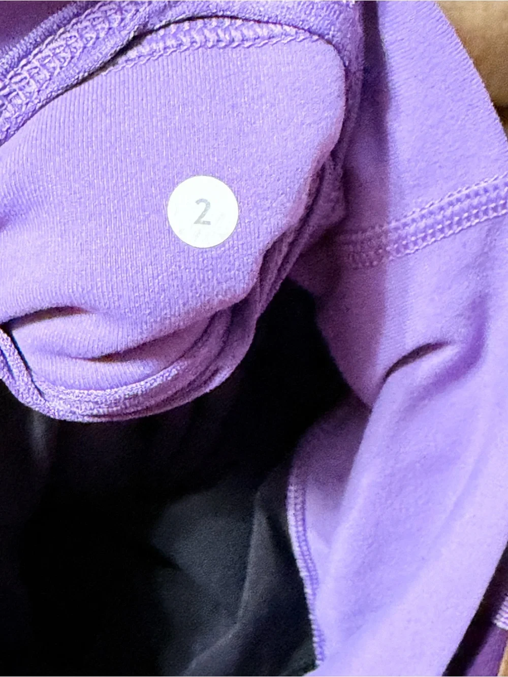 Lululemon Women’s Flare Leggings with Purple Waistband
